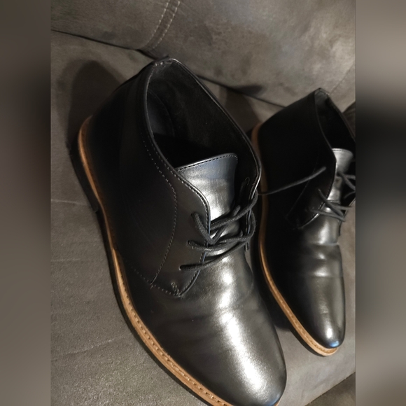 DEER STAG Bangor Chukka boots black leather sz10 main image 9